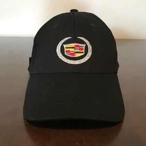 Cadillac Adjustable Strap Black Hat Cap